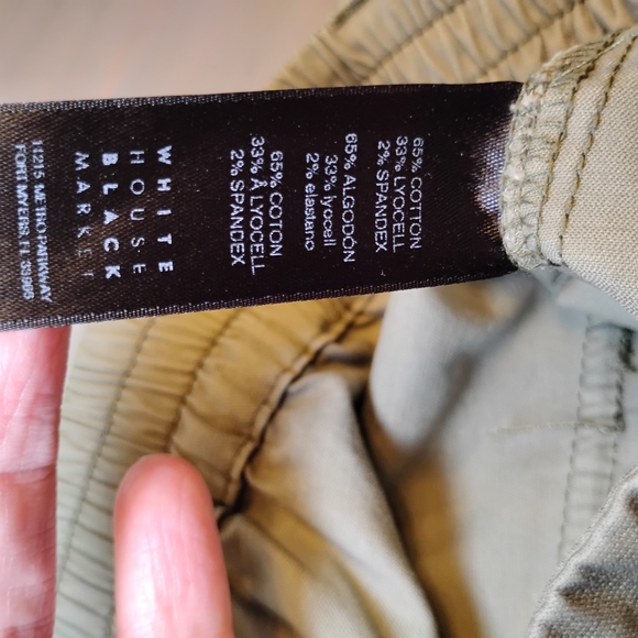 White House Black Market Olive Green The Jogger Cargo Pants - Picture 9 of 11